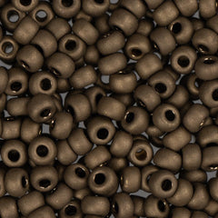 8/0 Miyuki Seed Beads #2006 Metallic Dark Bronze Matte 22g