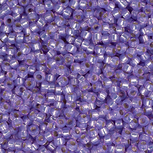 15/0 Miyuki Seed Beads #0574 Lilac Opal Silver Lined 22g