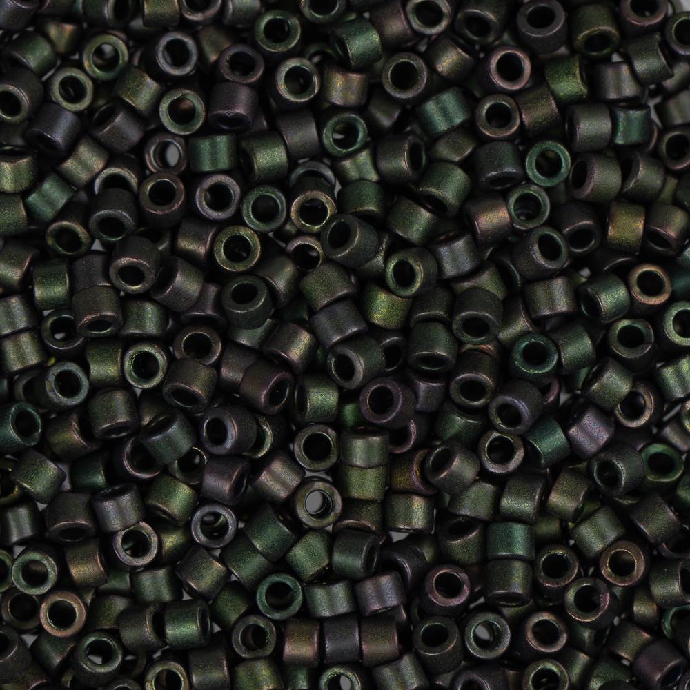 11/0 Delica Bead #0327 Metallic Dark Teal Matte 5.2g