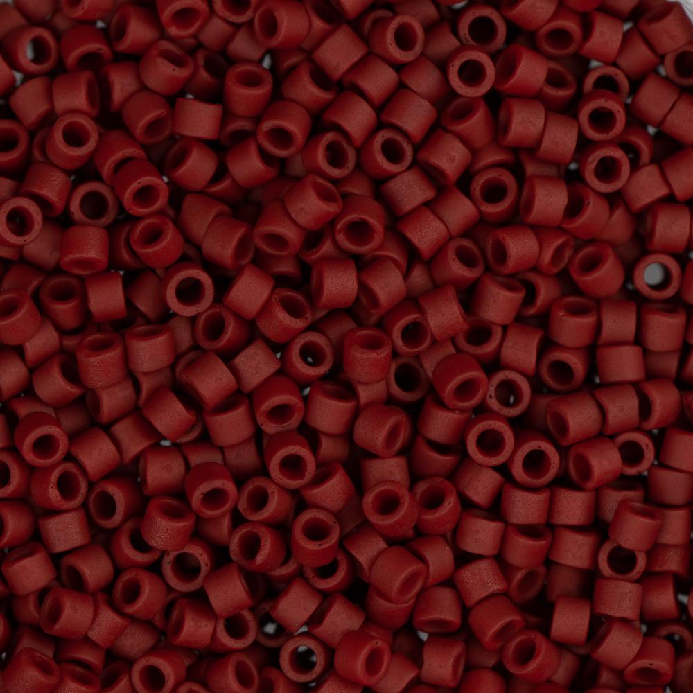 11/0 Delica Bead #0378 Dark Red Maroon Metallic Matte Luster 5.2g