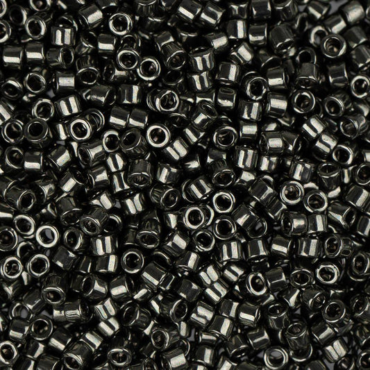 11/0 Delica Bead #0452 Dark Grey Nickel Plated 5.2g
