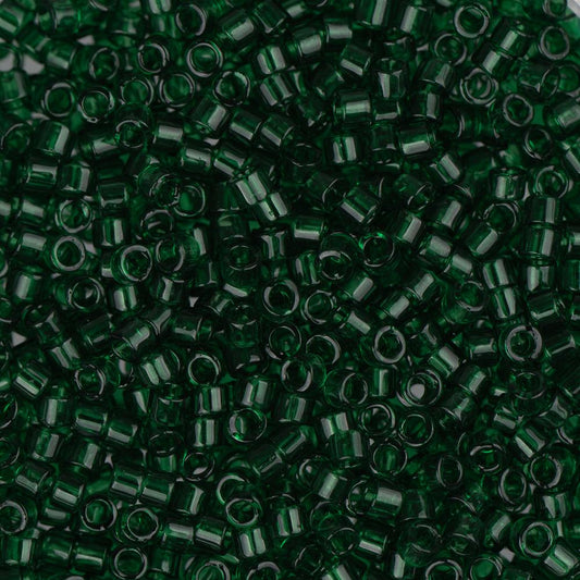 11/0 Delica Bead #0713 Transparent Dark Emerald 5.2g