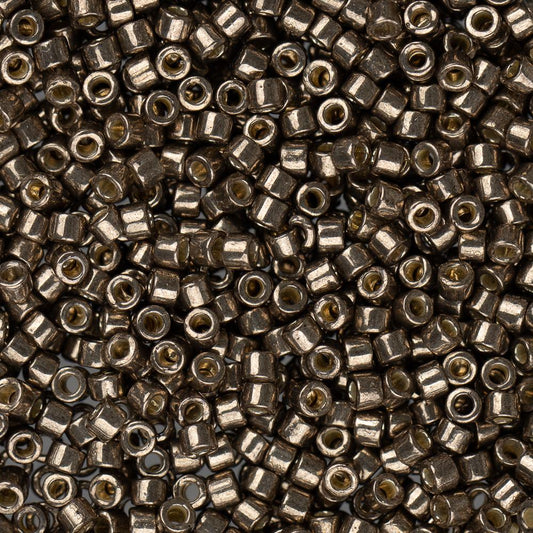 11/0 Delica Bead #1852 Duracoat Galvanized Pewter 5.2g