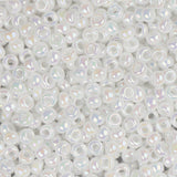 11/0 Miyuki Seed Beads #0471 Pearl White AB 22g