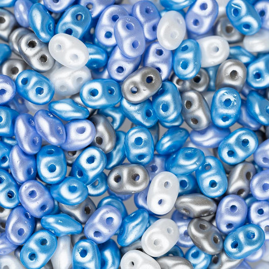 *Czech Superduo Beads Little Boy Blue 22g