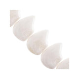 Czech 12mm Zuni Bear Beads 15/strand - White Alabaster Luster