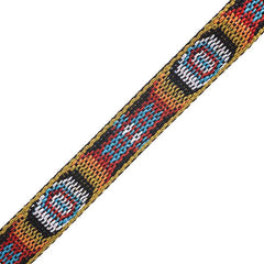 3/4" Embroidered Trim, Multi 5ft/Pkg