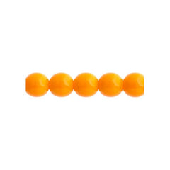 Czech Druk 3mm Beads 62/strand Opaque Orange