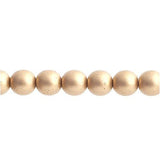 Czech Round Druk Beads 3mm Opaque Gold 62/strand