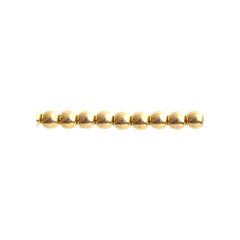 Czech Druk 3mm Beads 62/strand Trans Crystal Aurum x2