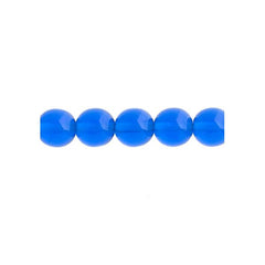 Czech Druk 3mm Beads 62/strand Trans Capri Blue