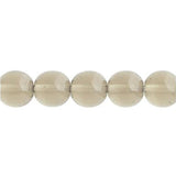 Czech Round Druk Beads 3mm Transparent Black Diamond 62/strand