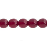 Czech Round Druk Beads 3mm Transparent Garnet 62/strand