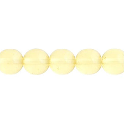 Czech Round Druk Beads 3mm Transparent Jonquil 62/strand