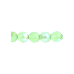 Czech Druk 3mm Beads 62/strand Trans Peridot AB