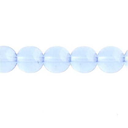 Czech Round Druk Beads 3mm Transparent Light Sapphire 62/strand