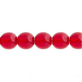 Czech Round Druk Beads 3mm  Transparent Siam 62/strand