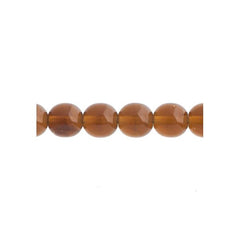 Czech Druk 3mm Beads 62/strand Trans Smoked Topaz