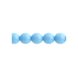 Czech Round Druk Beads 4mm Opaque Blue Turquoise 45/strand
