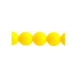 Czech Round Druk Beads 4mm Opaque Yellow 45/strand