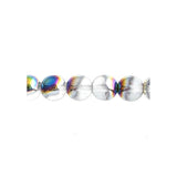Czech Round Druk Beads 4mm Transparent Crystal Vitrail 45/strand