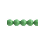 Czech Round Druk Beads 6mm Opaque Green 31/strand