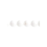 Czech Round Druk Beads 6mm Opaque White AB 31/strand