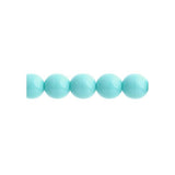Czech Round Druk Beads 6mm Opaque Green Turquoise 31/strand