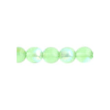 Czech Druk 6mm Beads 31/strand Trans Peridot AB