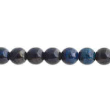 Czech Round Druk Beads 6mm Transparent Dark Blue Travertine 31/strand