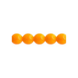 Czech Round Druk Beads 8mm Opaque Orange 22/strand