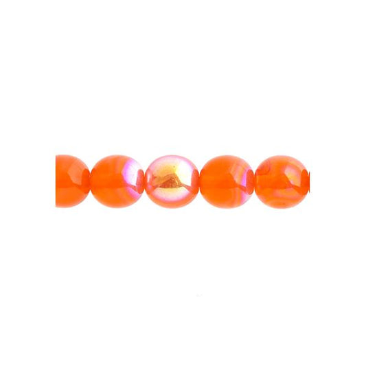 Czech Round Druk Beads 8mm Transparent Hyacinth AB 22/strand