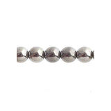 Czech Round Druk Beads 8mm Transparent Crystal Chrome 22/strand
