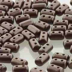 *Czech Rulla Beads Dark Brown Bronze Pastel 22g