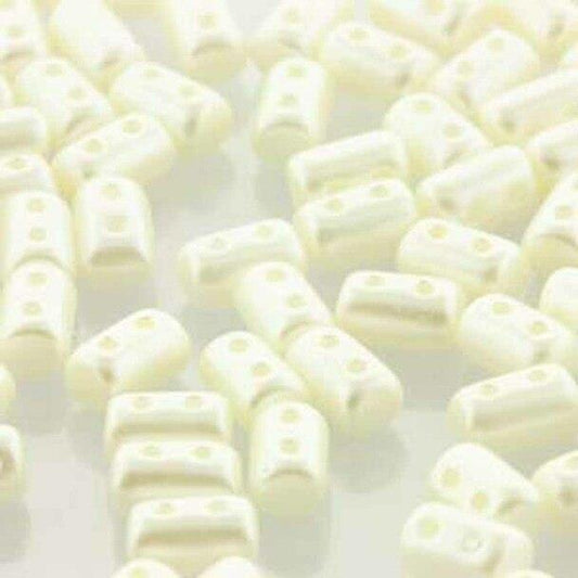 *Czech Rulla Beads Light Cream Off White Pastel 22g