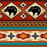 #516 Bear Stripe Terracotta 100% Cotton - Price Per Half Yard