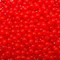 5mm Round Plastic Beads 5000/pk - Cerise